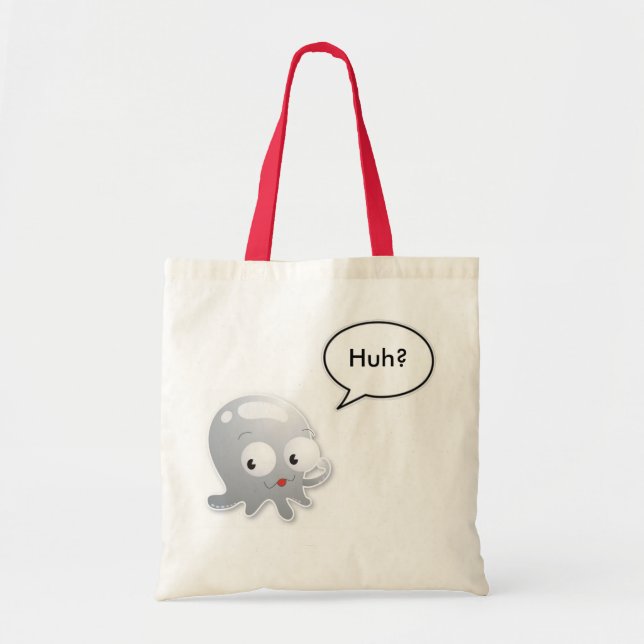 Squid Speech Bubble Tote Bag (Front)