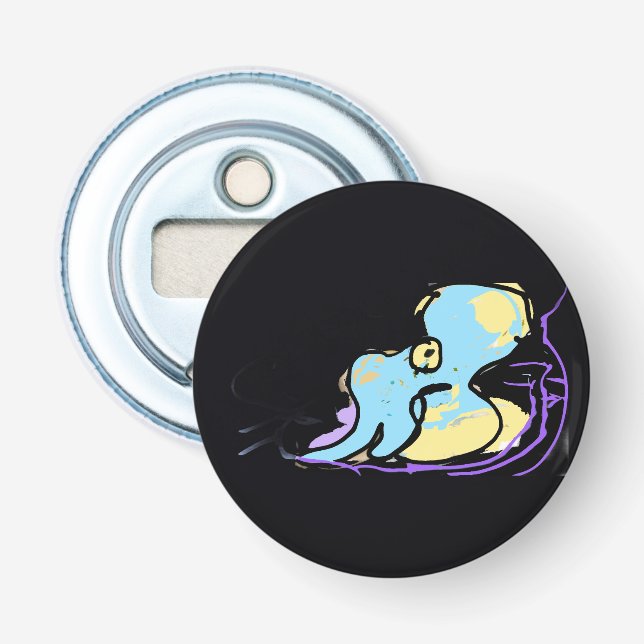 Squid summer joy  bottle opener (Front)