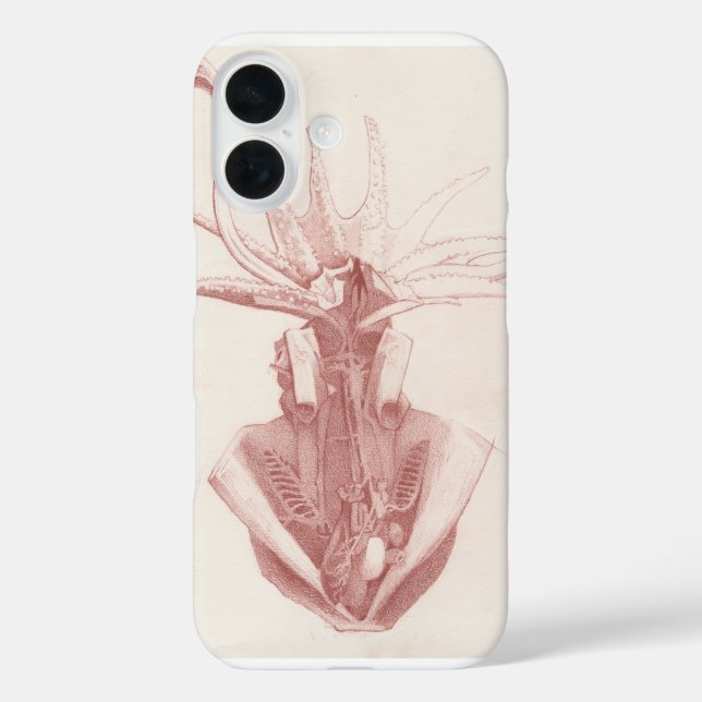 Squid Vintage Nautical Art Case-Mate iPhone Case (Back)
