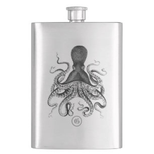 Squid with Monogram Classic Flask