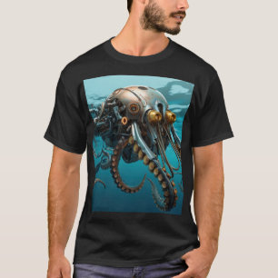 Squid with steampunk armour T-Shirt