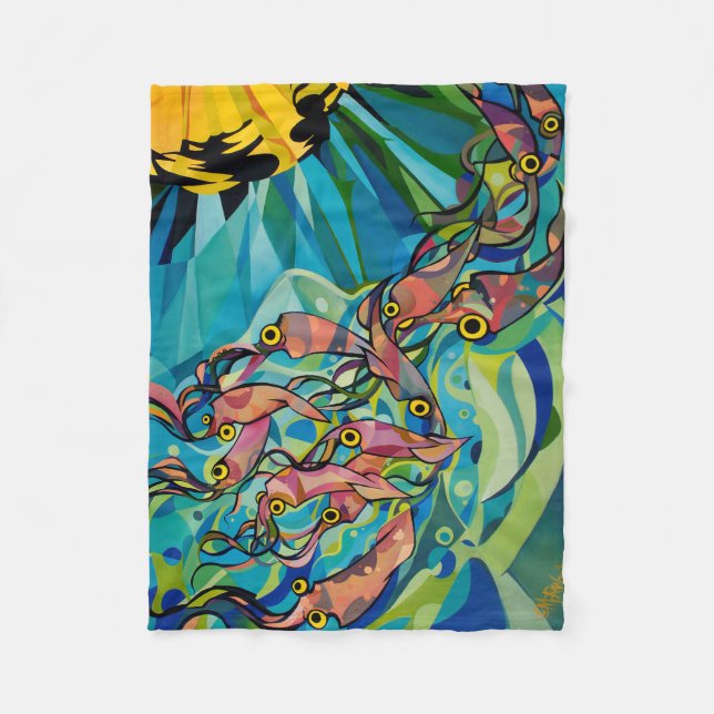 Squids Blanket by Patrick Moran (Front)
