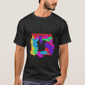 Squierrel Animal Mosaik Puzzle T-Shirt