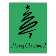 Squiggle Christmas Tree. Merry Christmas