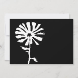 squiggle flower invitation