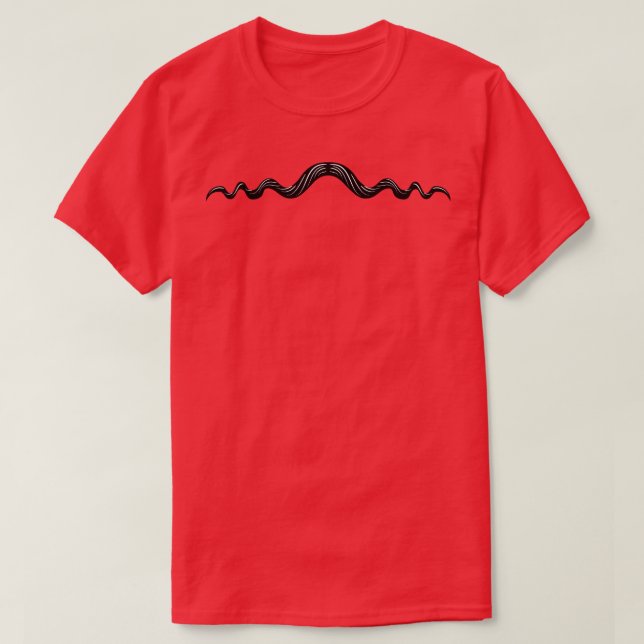 Squiggle Moustache T-Shirt (Design Front)