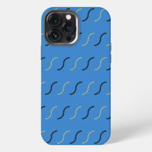 Squiggles of Blue iPhone 13 Pro Max Case