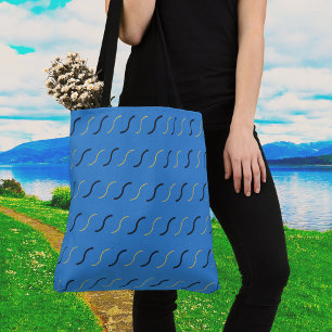 Squiggles of Blue Tote Bag
