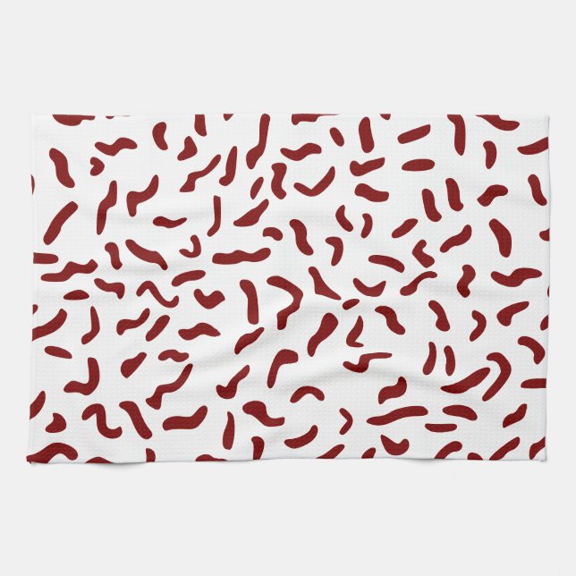 Squiggles Pattern Kitchen Towel (Horizontal)