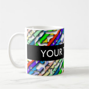 Squiggly Loops seamless pattern 07 + your backgr. Coffee Mug