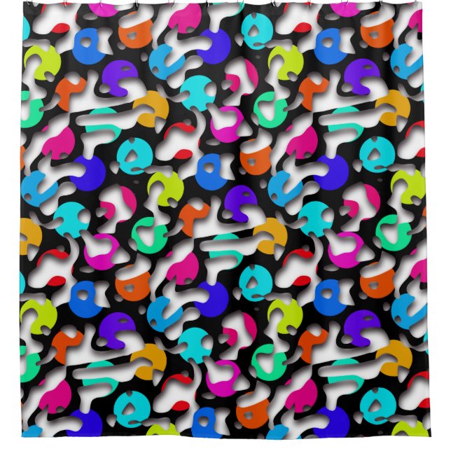 Squiggly Loops seamless pattern 09 + your backgr. (Front)
