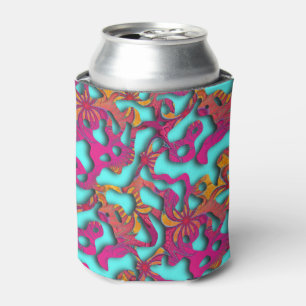 Squiggly Loops seamless pattern 14 + your backgr. Can Cooler