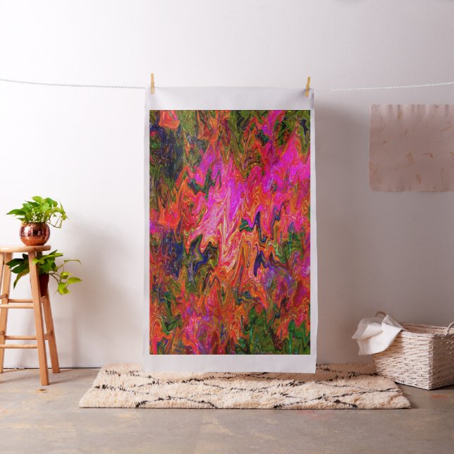 Squiggly psychedelic black light fun....... fabric (In Situ)