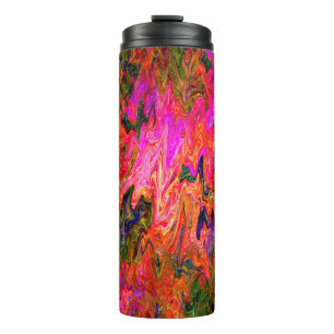 Squiggly psychedelic black light fun....... thermal tumbler