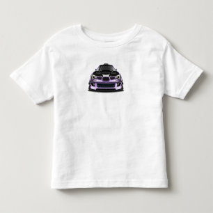squint eye purple hand drawn art toddler t-shirt