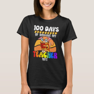 Squirrel 100 Days of Driving My Teacher Nuts Squir T-Shirt