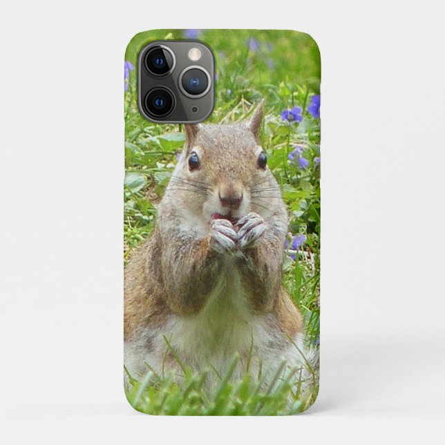 Squirrel Amongst Wild Violets Case-Mate iPhone Case (Back)