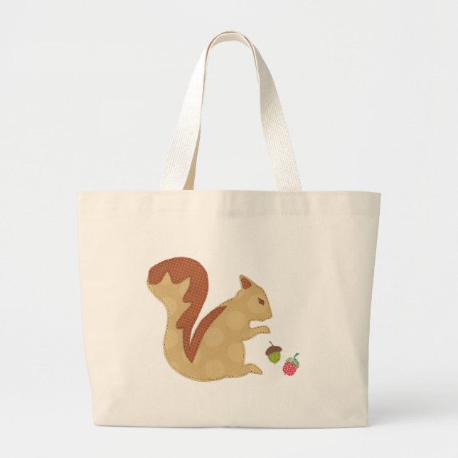 Squirrel and Acorns Tote (Front)