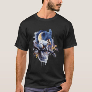 Squirrel Animal Art Portrait Wildlife Forest Squir T-Shirt