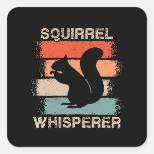 Squirrel Animal Forest Square Sticker