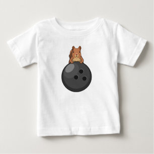 Squirrel at Bowling with Bowling ball Baby T-Shirt