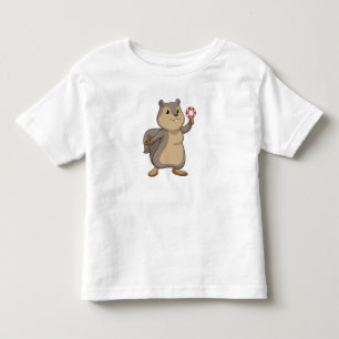 Squirrel at Poker with Poker chips Toddler T-shirt