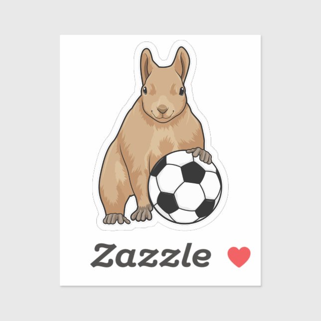 Squirrel at Soccer Sports (Sheet)