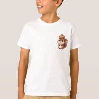 Squirrel Balancing an Acorn Pie Hat Kids