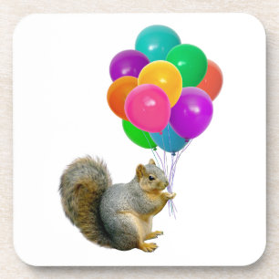 Squirrel Balloons Coaster