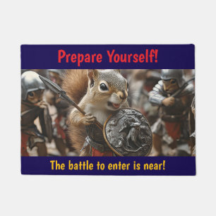 Squirrel Battle Doormat