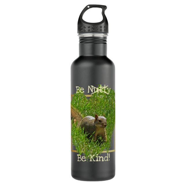 Squirrel Be Nutty Be Kind 710 Ml Water Bottle (Front)
