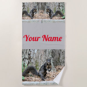 Squirrel Beach Towel