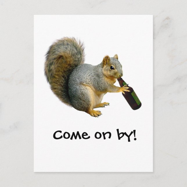 Squirrel Beer Postcard (Front)