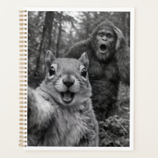 Squirrel Bigfoot Surprised Selfie Planner