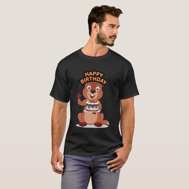 Squirrel birthday T-Shirt (Front Full)