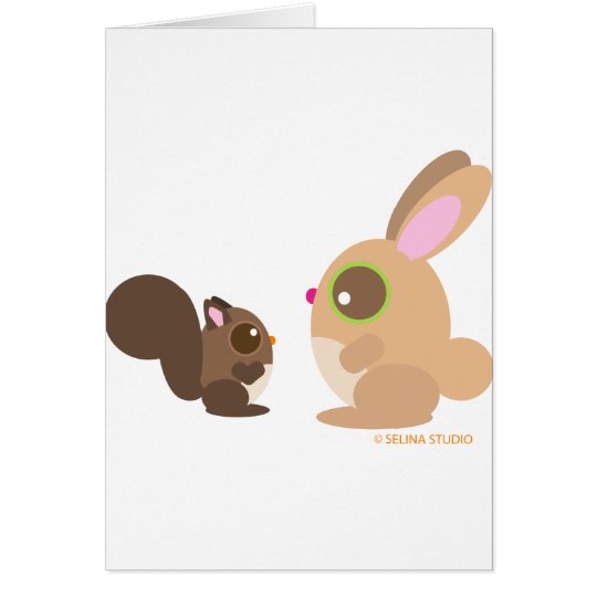 squirrel+bunny card