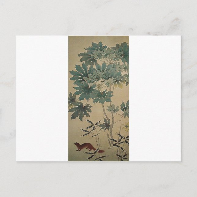 Squirrel by Hishida Shunso Postcard (Front)
