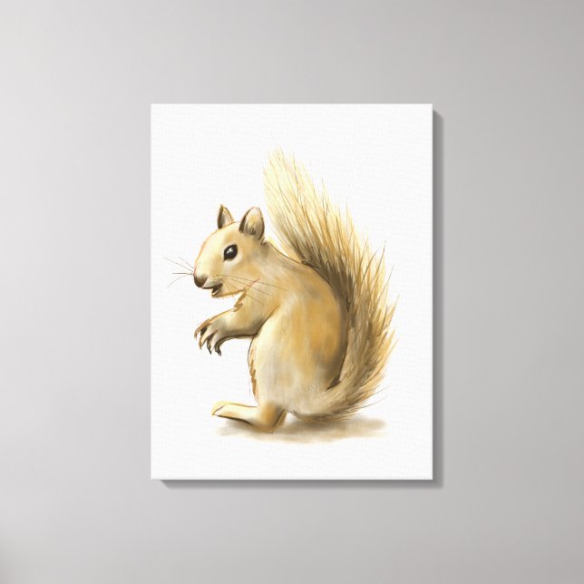 Squirrel Canvas Print (Front)