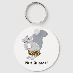 Squirrel Character  Mr. Nutz, Nut Buster! Keychain