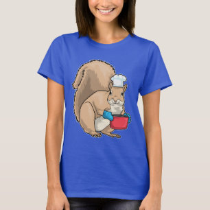 Squirrel Chef Saucepan Cook T-Shirt