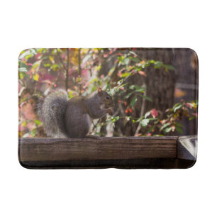 Squirrel Chow Time Bath Mat