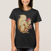 Squirrel Christmas Candy cane