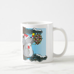 squirrel christmas coffee mug