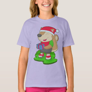 Squirrel Christmas Inline skating T-Shirt