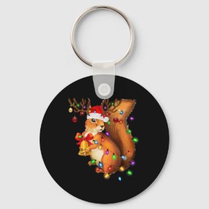Squirrel Christmas Light Family Matching Pajama Xm Keychain