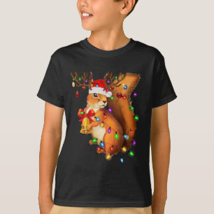 Squirrel Christmas Light Family Matching Pajama Xm T-Shirt