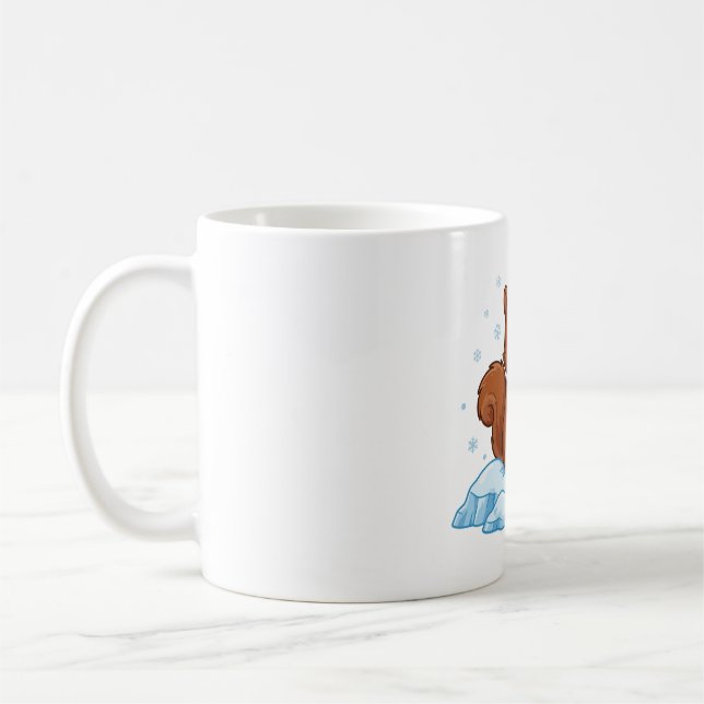 Squirrel Christmas Nutcracker Art Coffee Mug (Left)