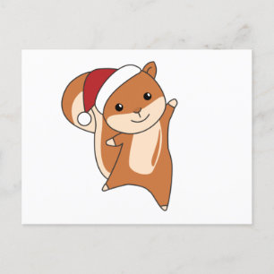 Squirrel Christmas Winter Animals Postcard