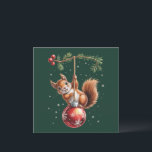 Squirrel Christmas Winter Snowflake Winter Holiday Card<br><div class="desc">Squirrel Christmas Winter Snowflake Winter Holiday</div>