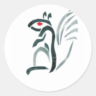 Squirrel Classic Round Sticker